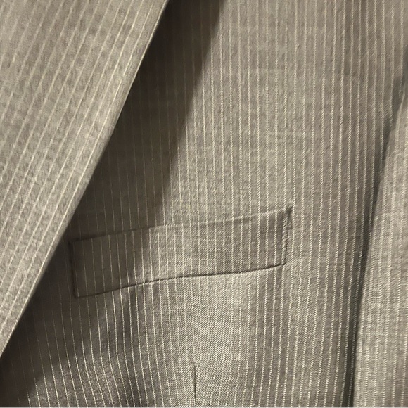 Ralph Lauren RRL 100% Wool Gray Pinstriped Suit 48R - Picture 5 of 15